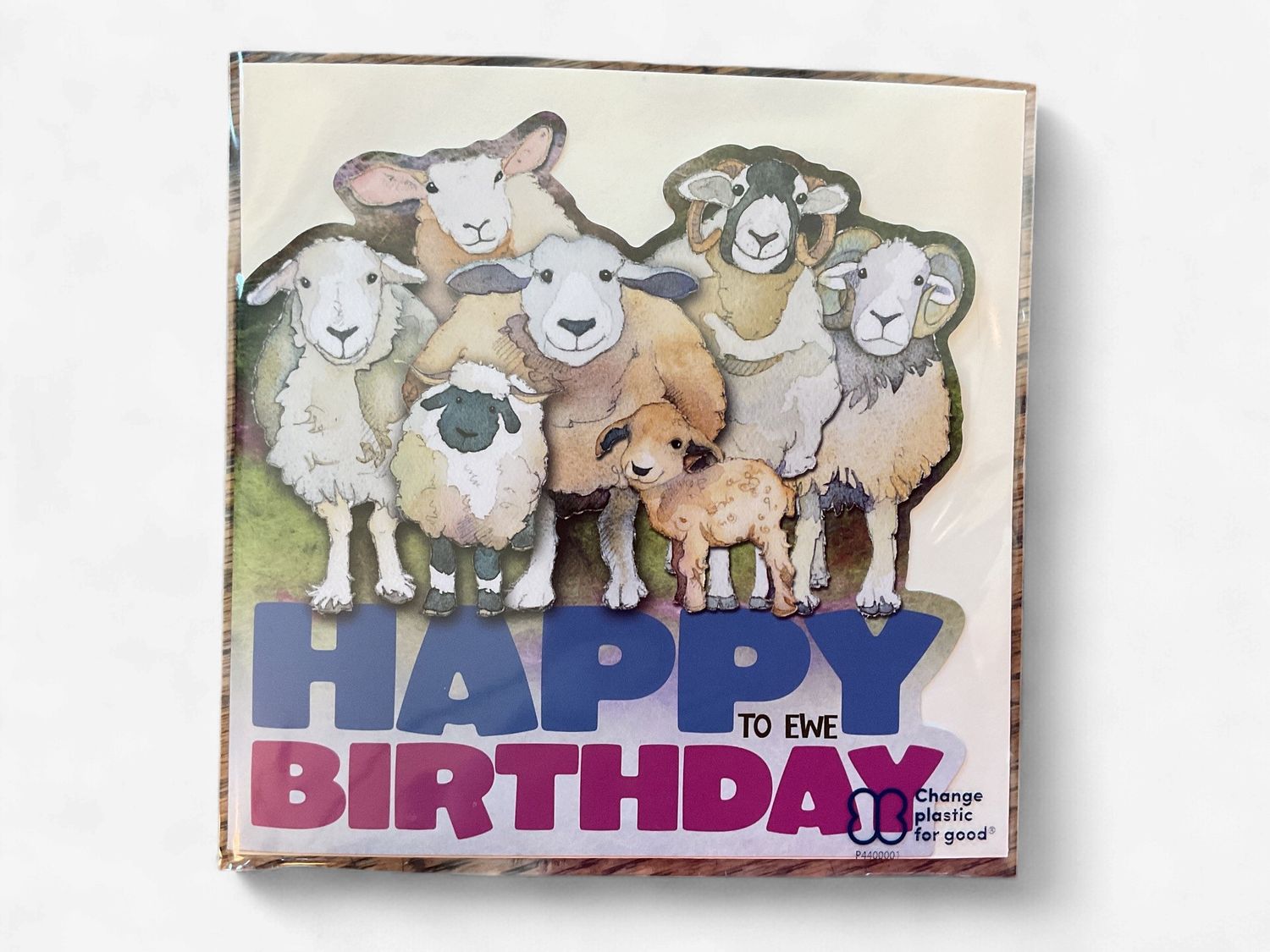 Card - Felted Sheep Birthday Die Cut Card