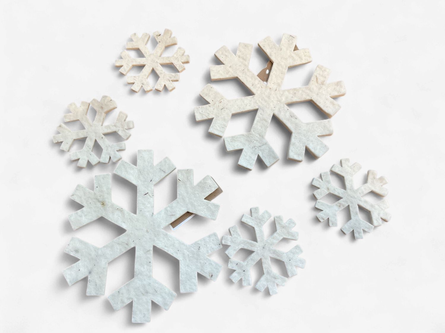 Nome Schoolhouse Felted Snowflakes