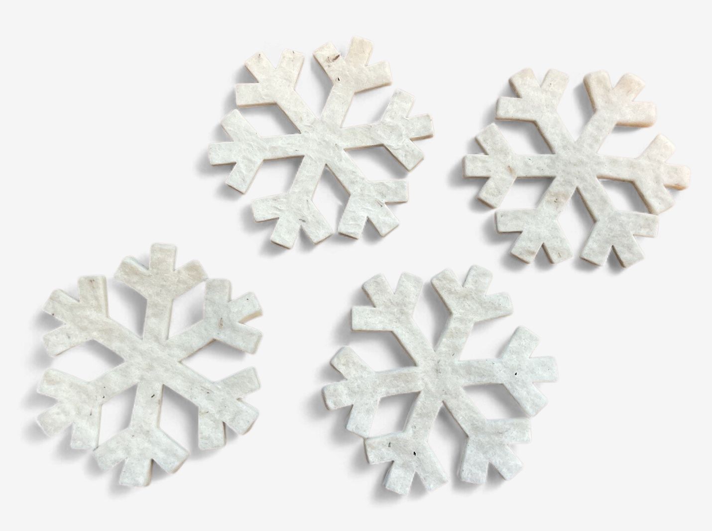 Nome Schoolhouse Felted Snowflakes