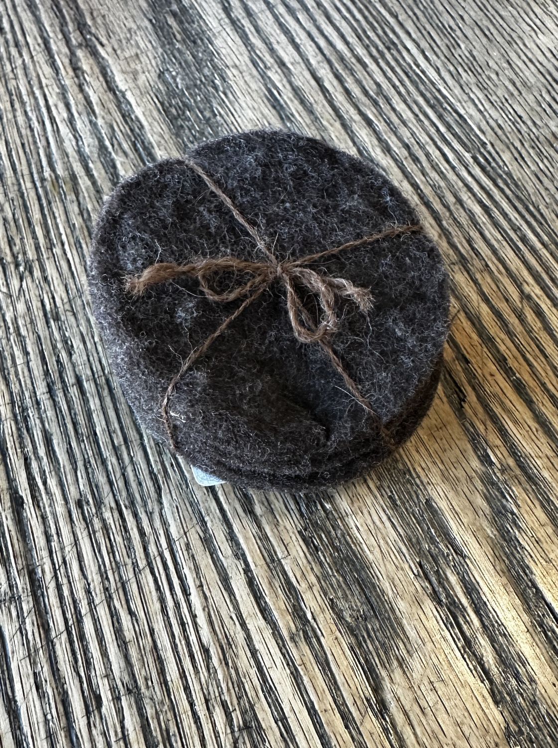 Nome Schoolhouse Car Coasters 4 Pack, Color: Natural Brown