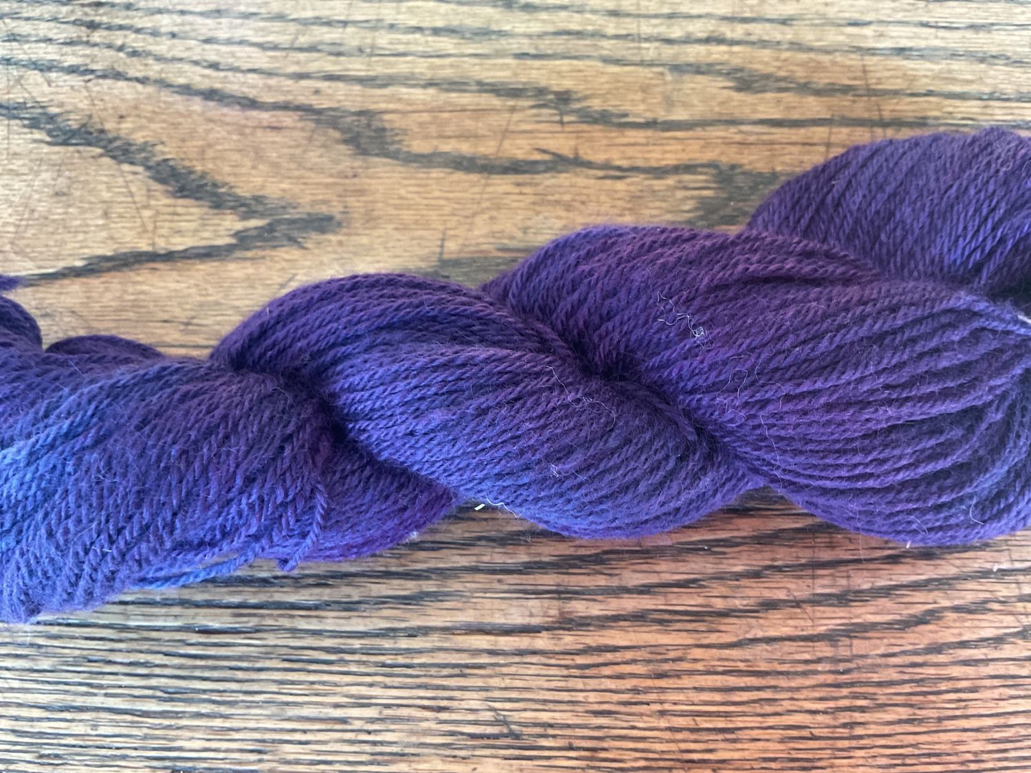 Dakota Spun Wool Angora 3 Ply Sport 200 Yd Yarn, Color: Deep purple