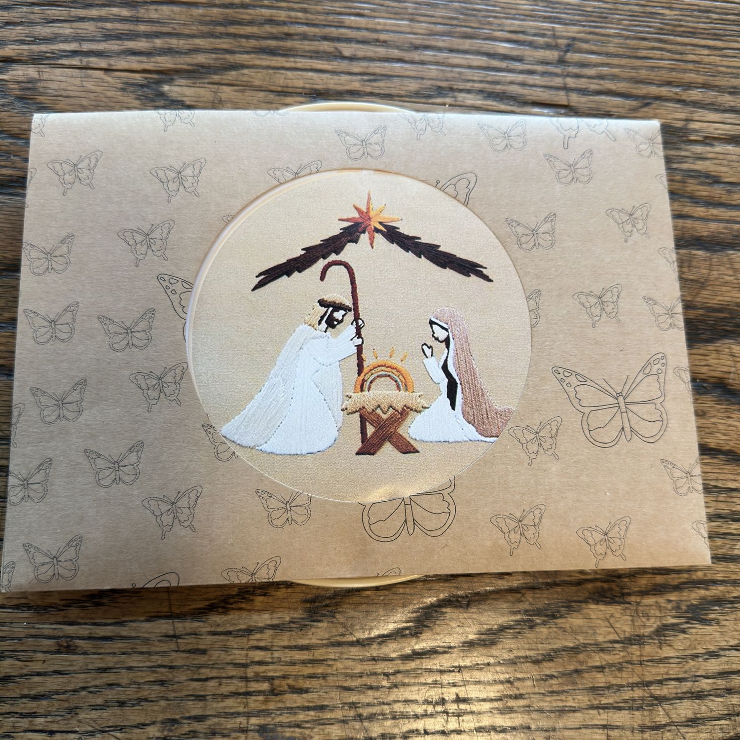 Stitchery Nativity Embroidery Kit, Style: Jesus-Mary-Joseph