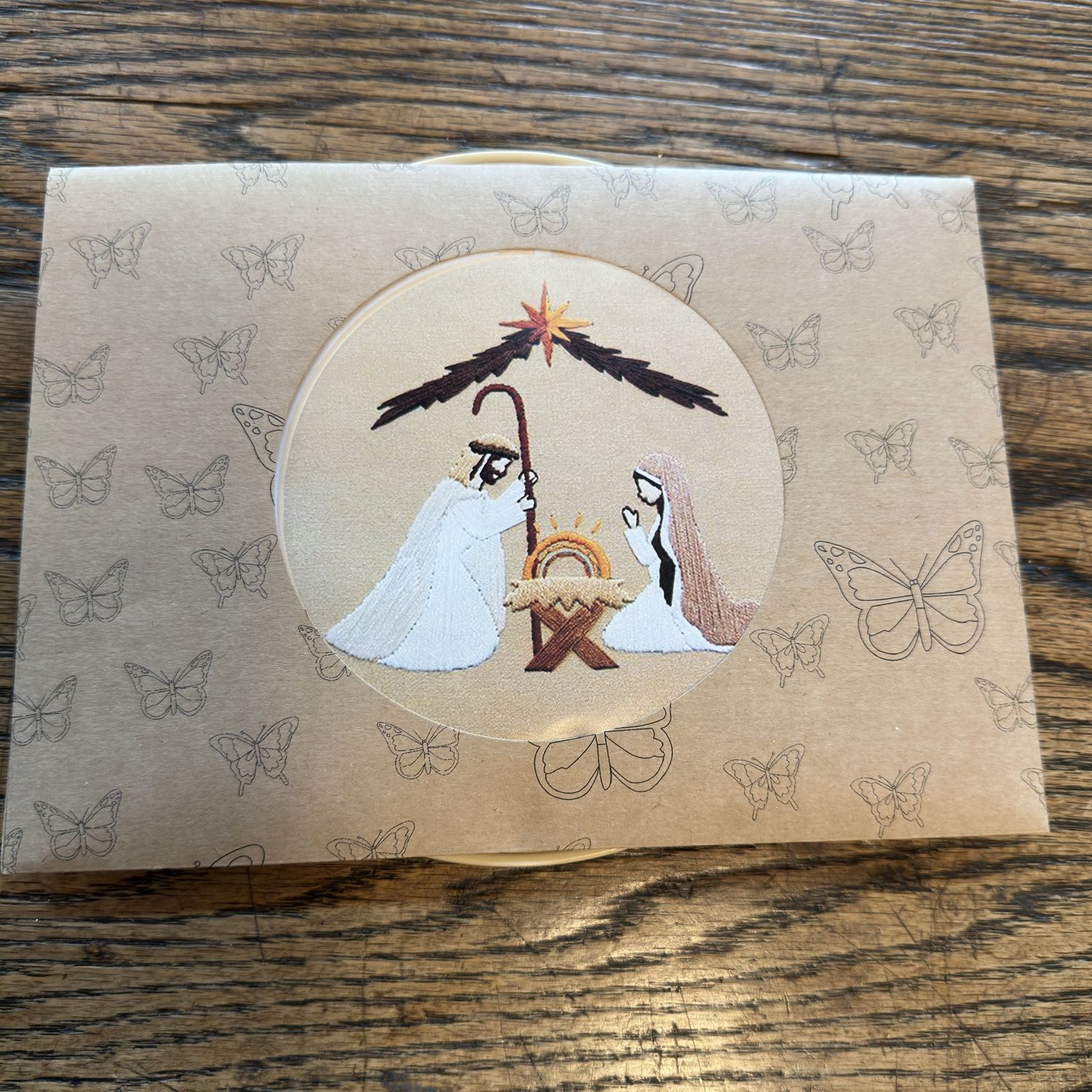 Stitchery Nativity Embroidery Kit, Style: Jesus-Mary-Joseph