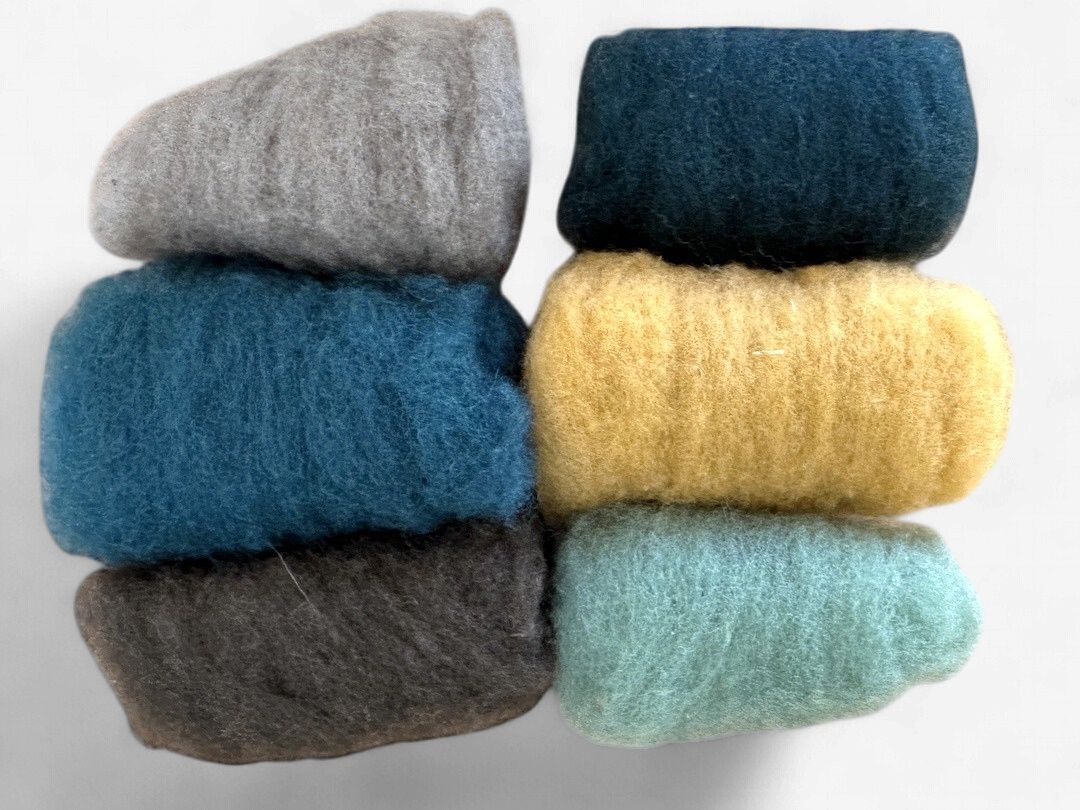 Nome Schoolhouse Cormo Wool Paint Color Sampler, Color: Earth tones
