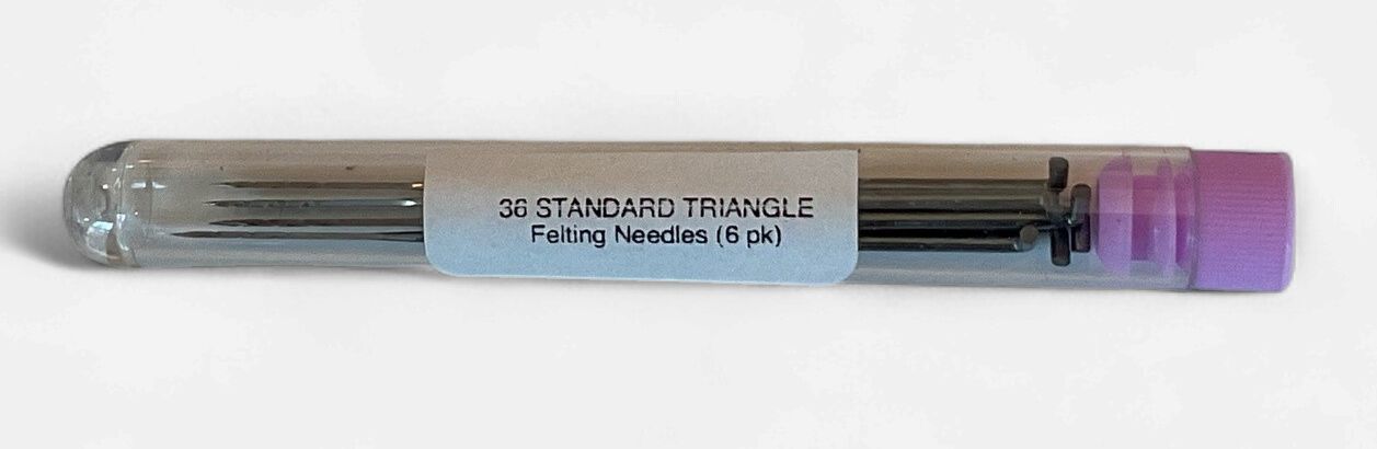 Needles - Other Sizes/Types of  Felting Needles, Size: 36 Standard Triangle (Pink)