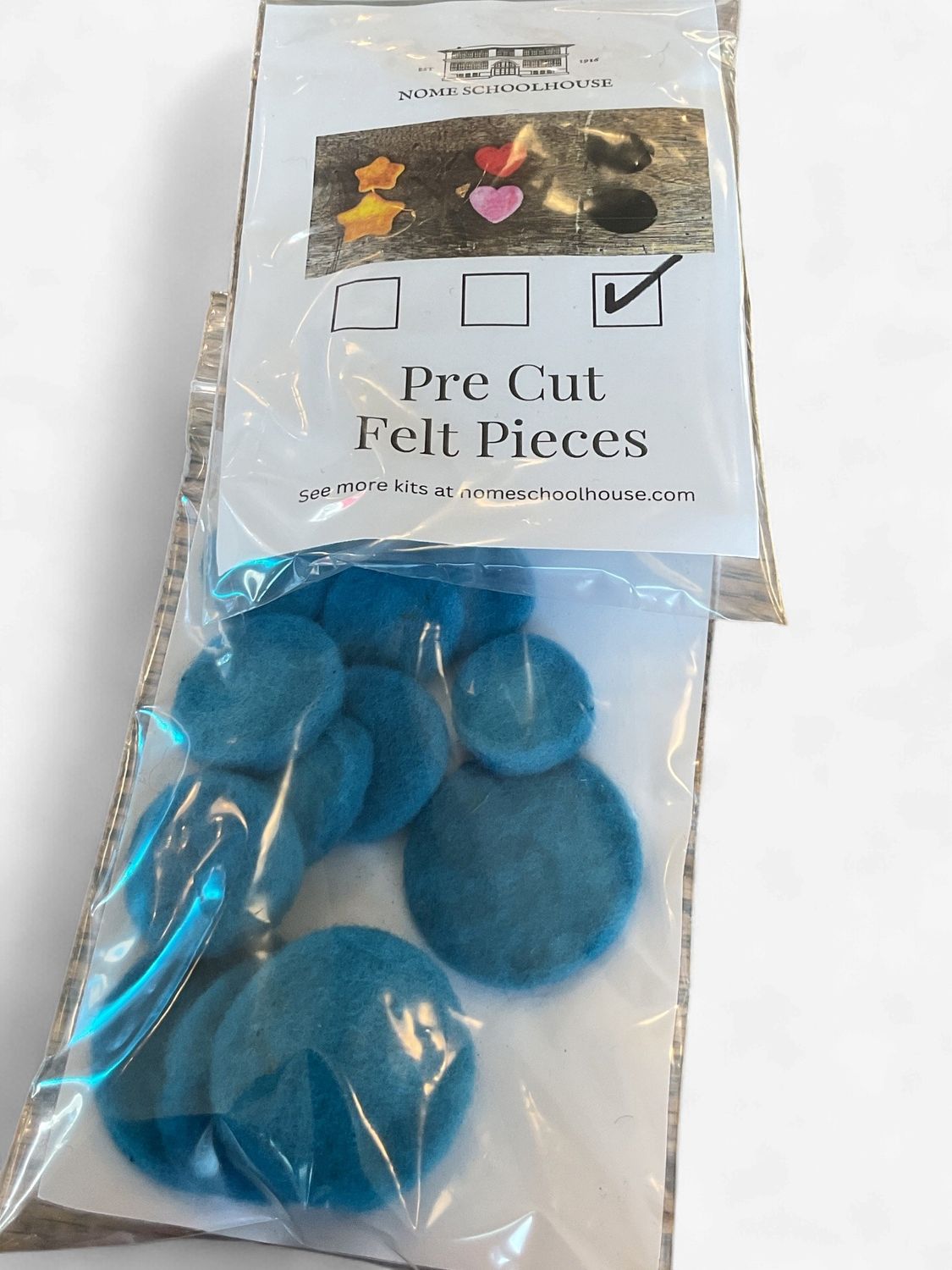 Nome Schoolhouse Pre-Cut Felt Pieces 12 Pack Assorted