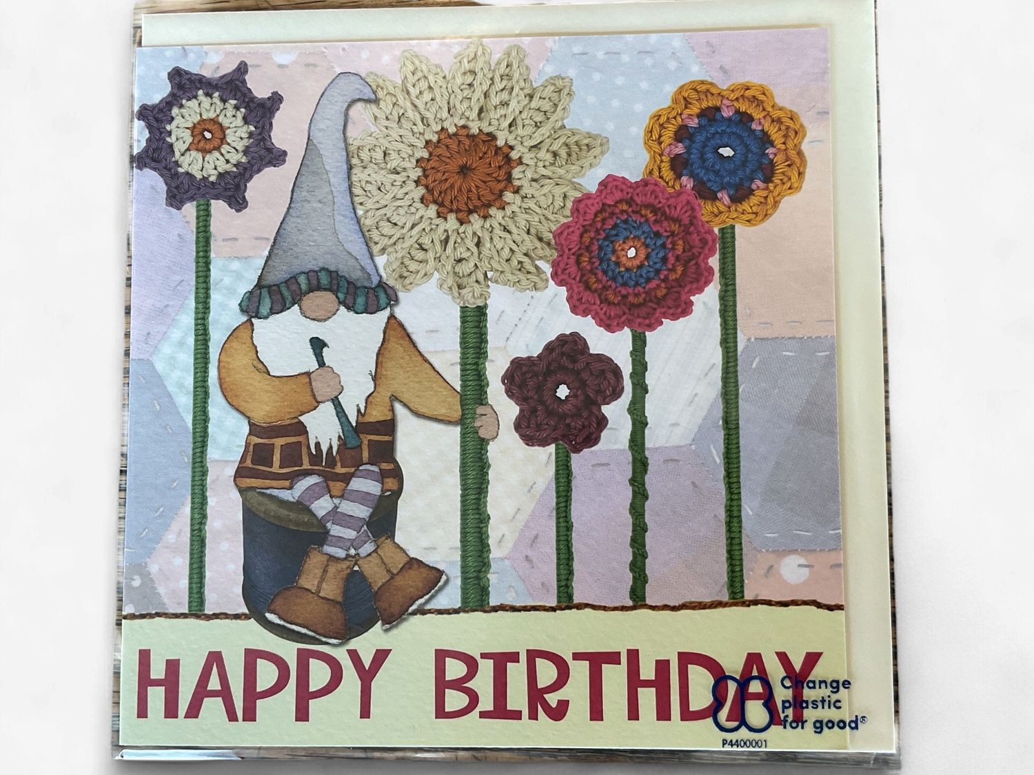 Card- Crochet Gnome Birthday