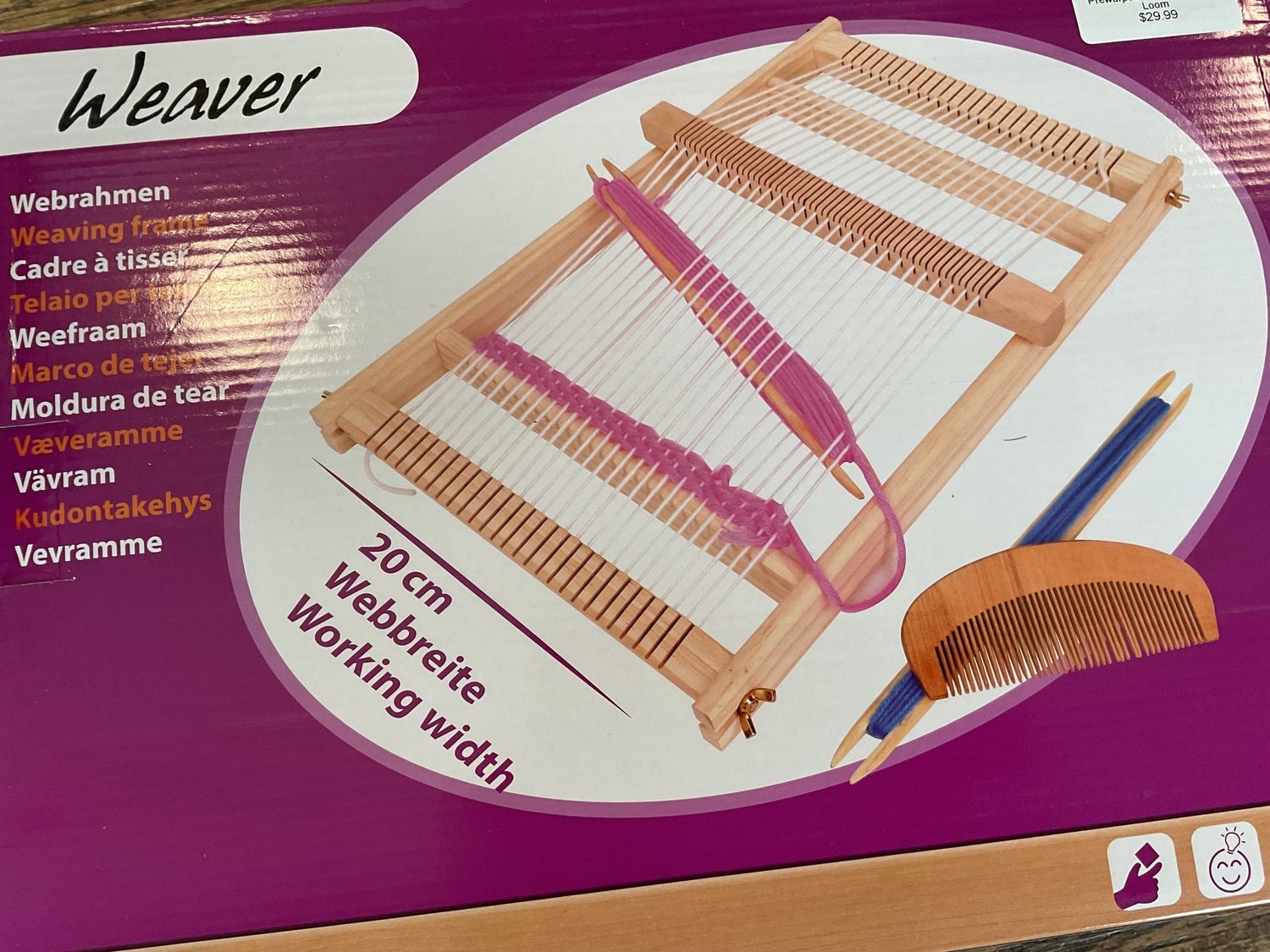 Prewarped Laptop Weaving Loom
