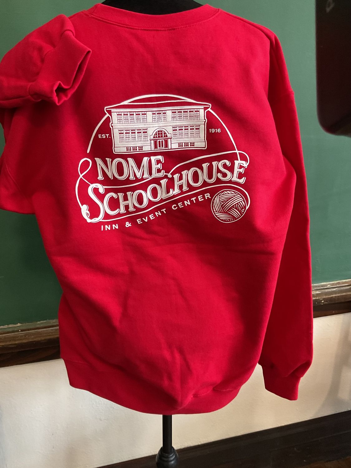 Adult Nome Schoolhouse Sweatshirt - Unisex (Red)