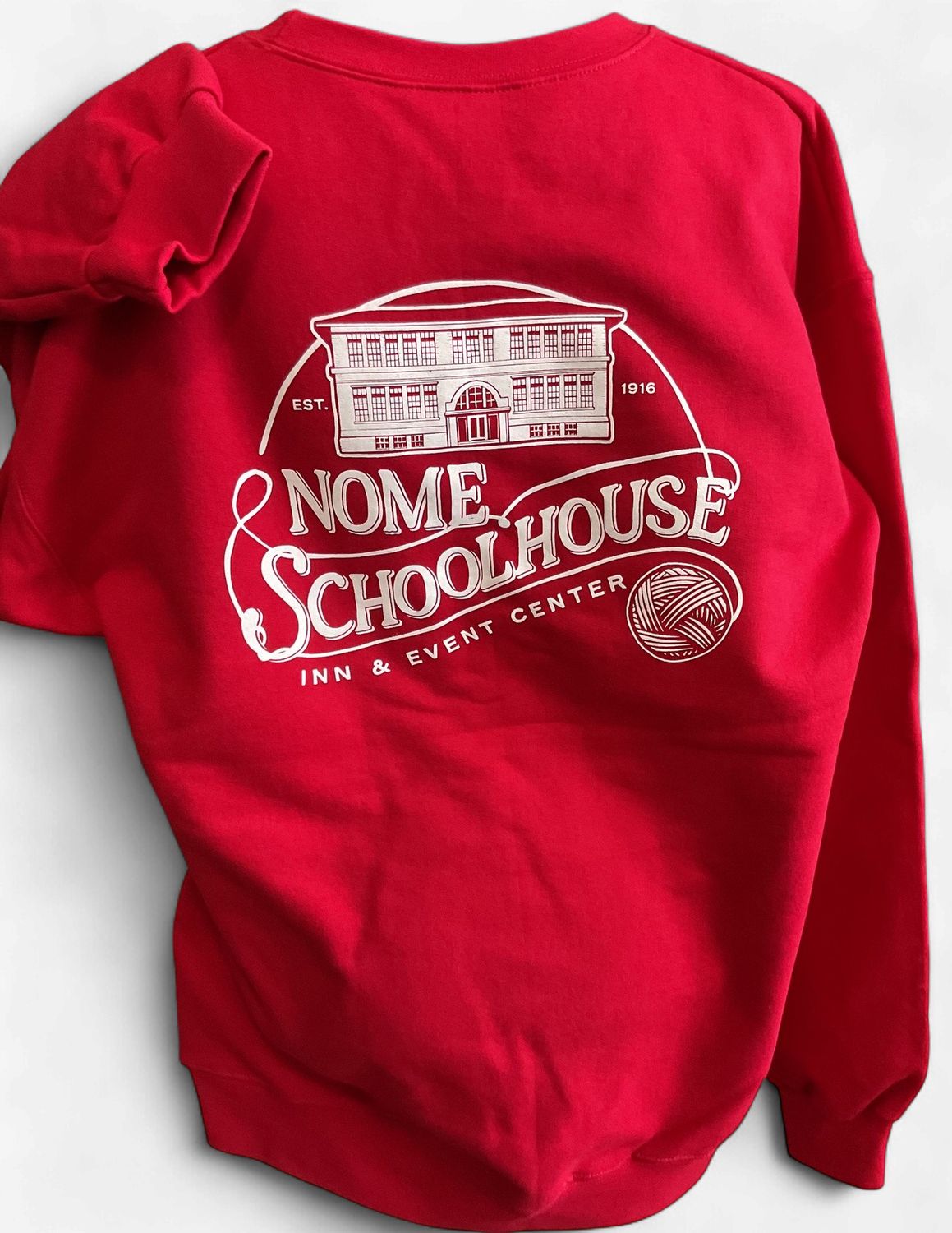 Adult Nome Schoolhouse Red Crew Sweatshirt