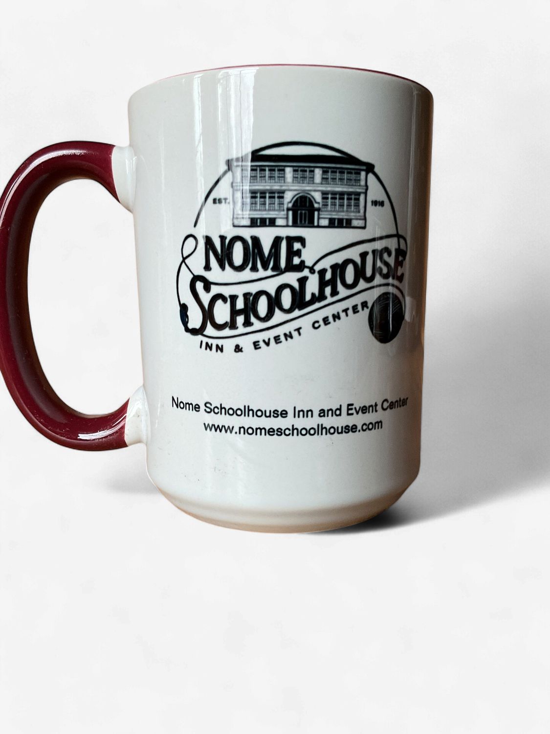 Nome Schoolhouse Word Logo 15 oz Mug