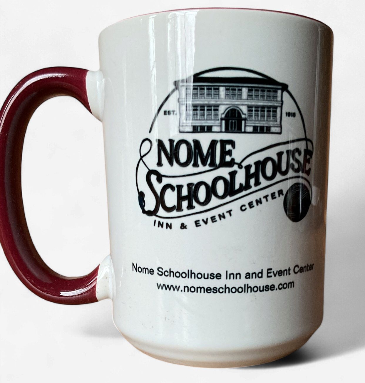 Nome Schoolhouse Word Logo 15 oz Mug