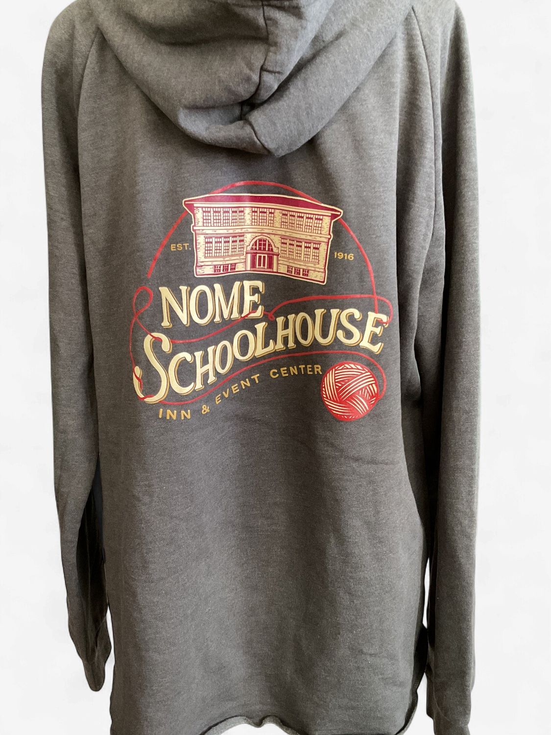 Women's Nome Schoolhouse Lightweight Gray Hoodie