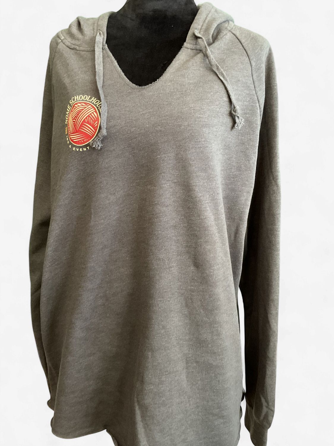 Women's Nome Schoolhouse Lightweight Gray Hoodie