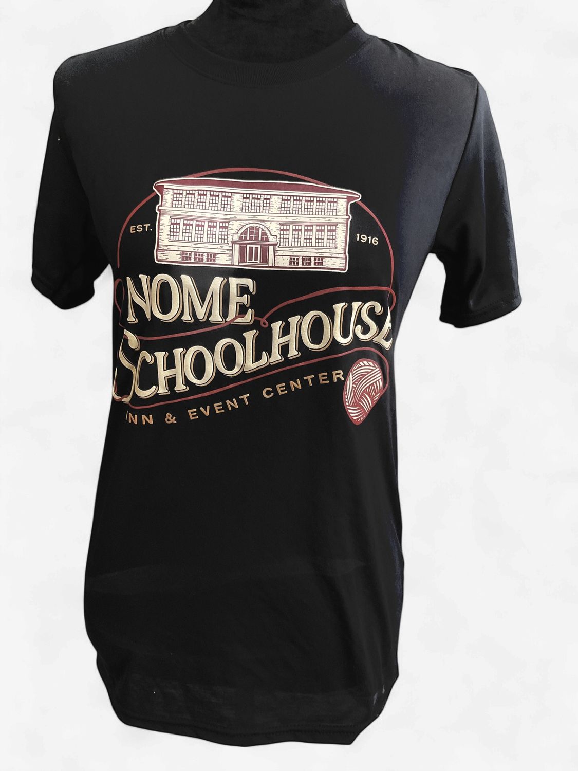 Nome Schoolhouse Front Logo T-Shirt, Color: Black, Size: Small