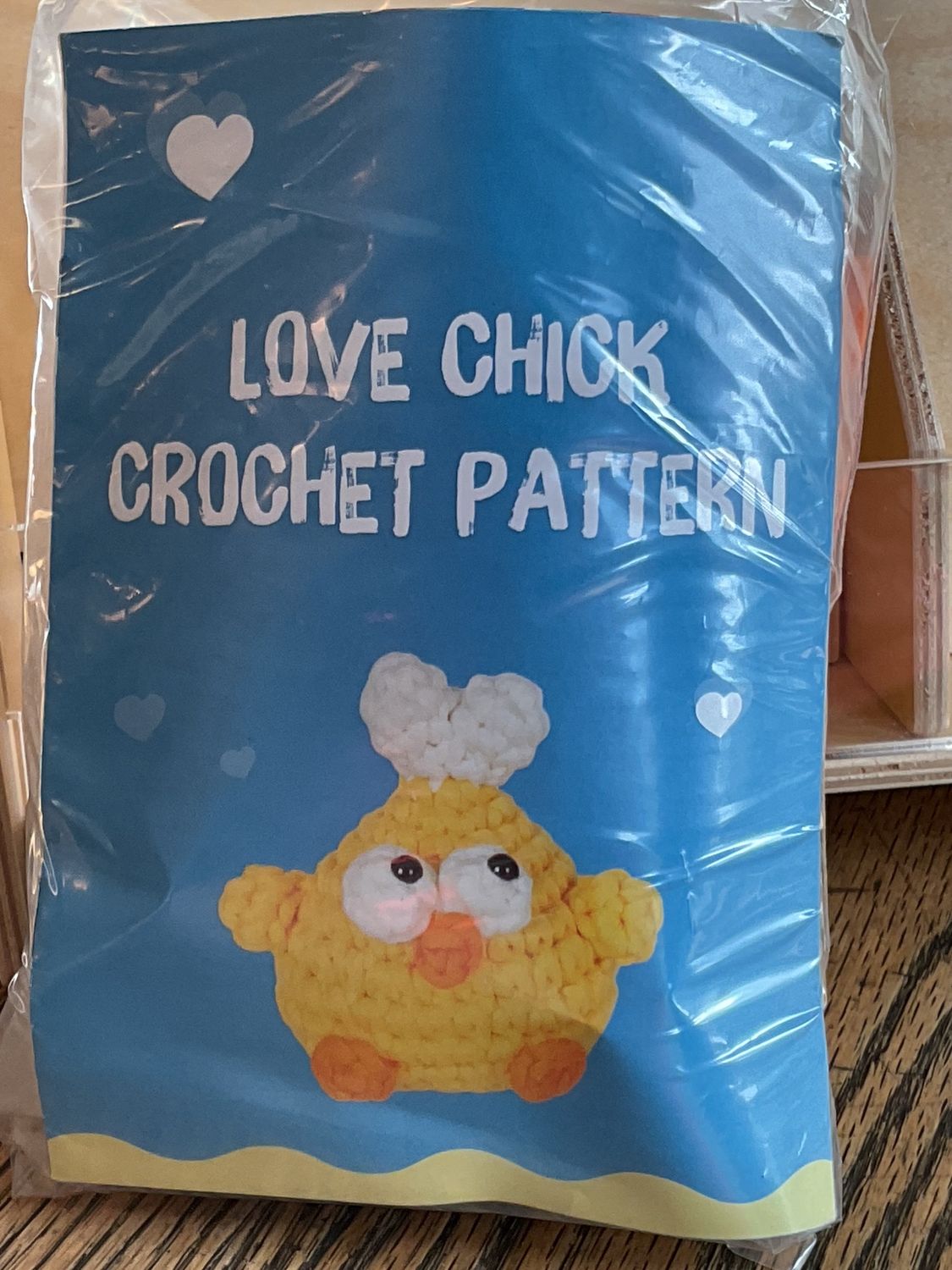 DIY Handicrafts Love Chick Crochet Kit, Style: Love Chick
