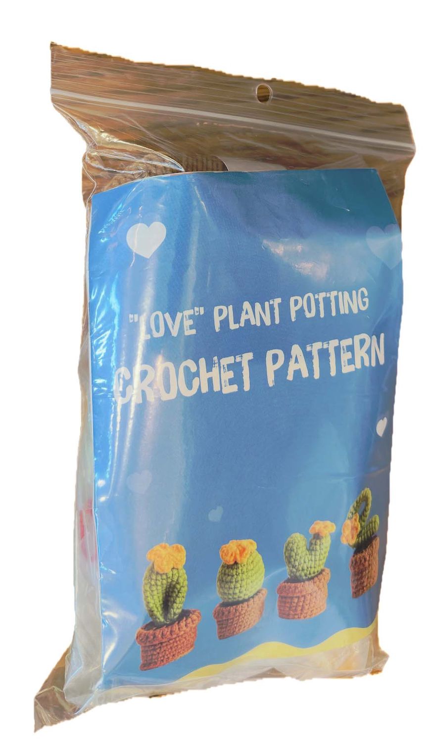 DYI Handicrafts Love Succulent Crochet Kit, Style: Love Succulent