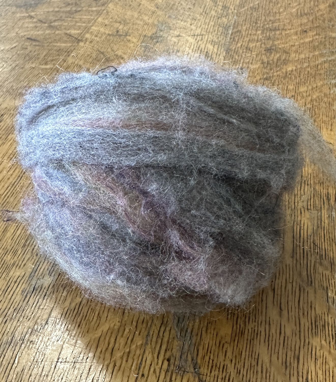 Nome Schoolhouse Alpaca Wool Blend Roving for Spinning, Blend/Color: 50% Wool 50% Alpaca/Browns-Rust-Beige