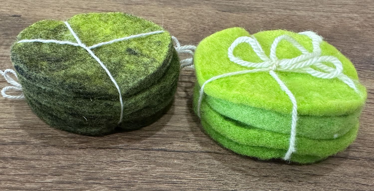 Nome Schoolhouse Green Car Coasters