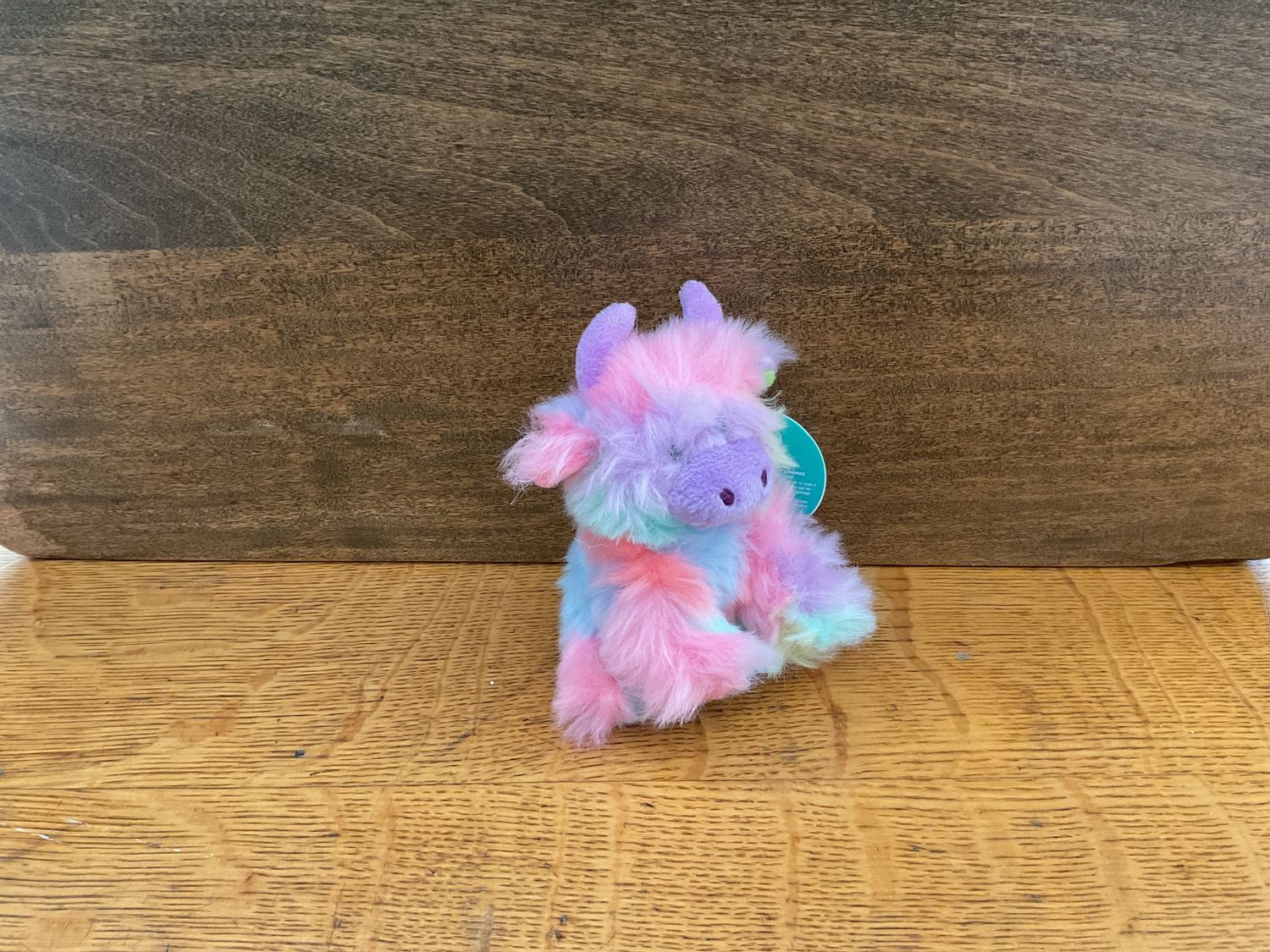 Mini Rainbow Highland Cow Plush
