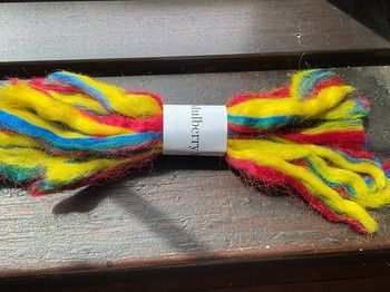 Mulberry Silk Blending Fiber 16 grams, Color: Carnival