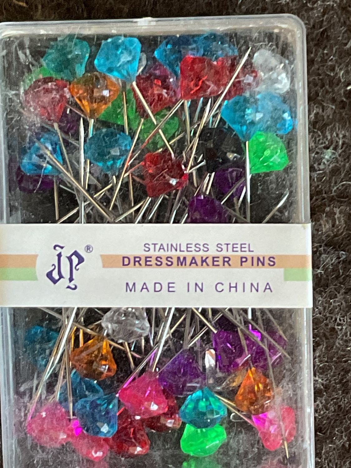 Diamond Head Stainless Steel Dressmaker Pins