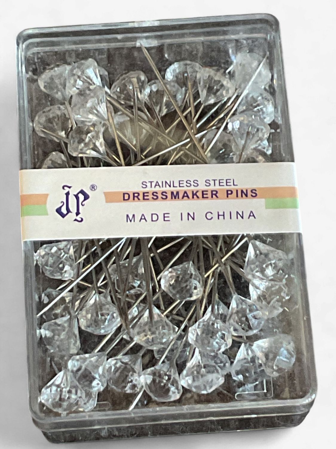Diamond Head Stainless Steel Dressmaker Pins