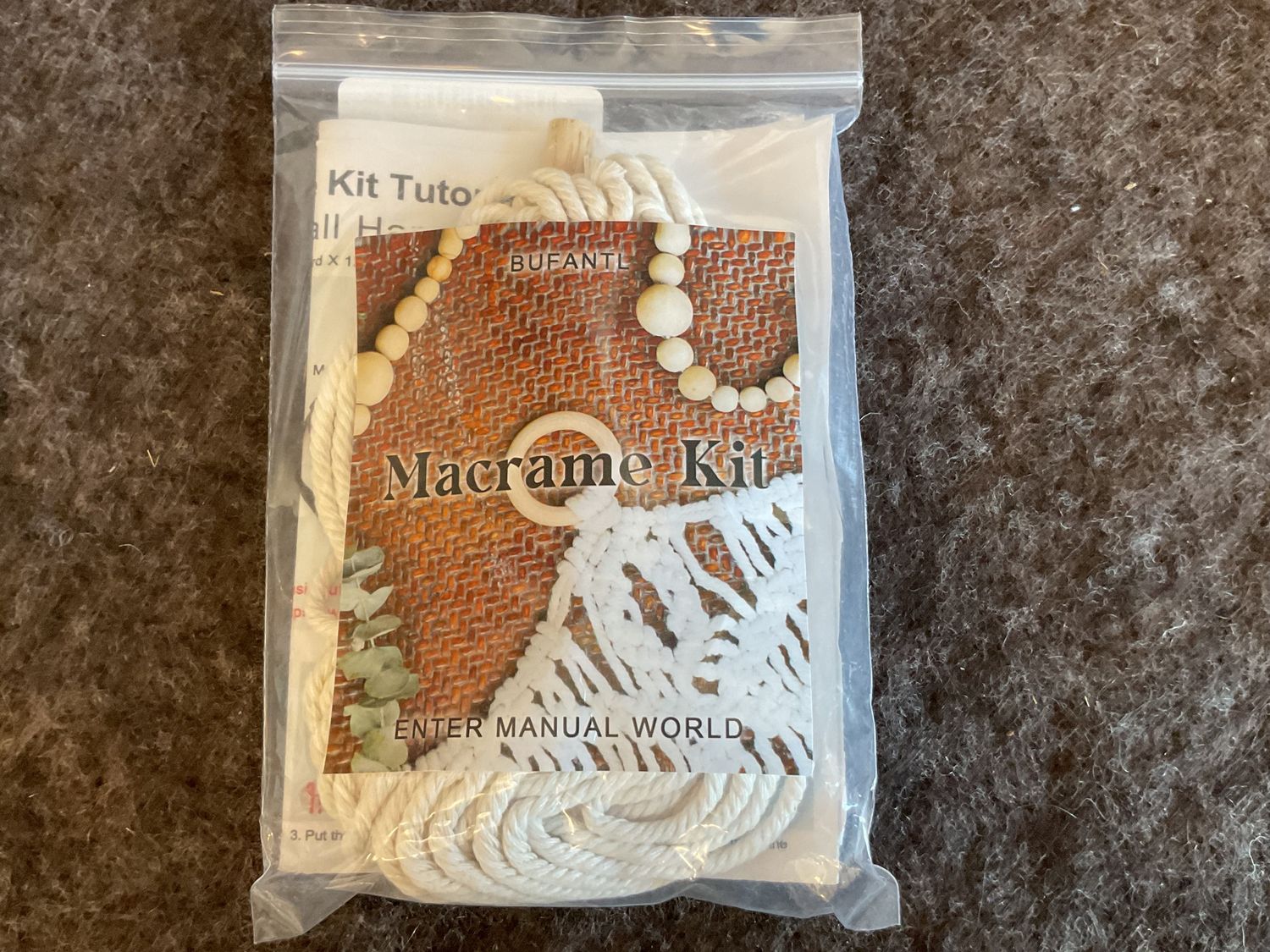 Macrame Mini Boho Wall Hanger Kit