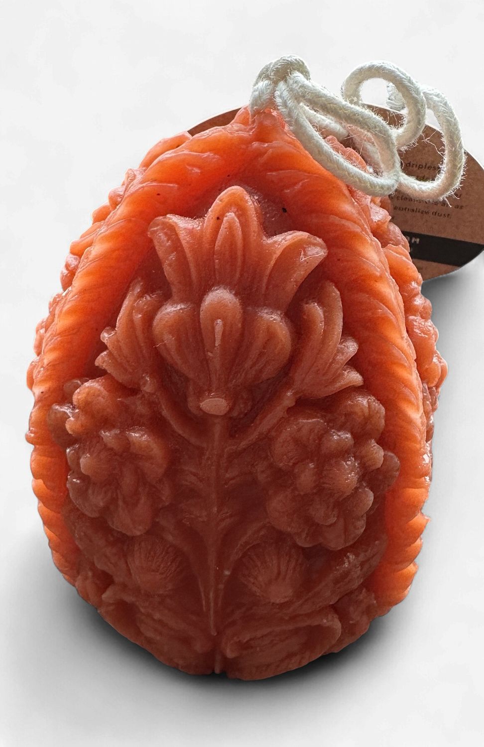 Holton Homestead Iris Egg Candles, Color: Orange