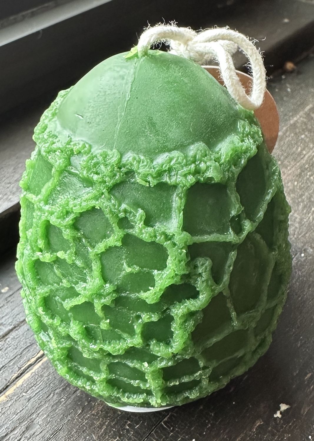 Holton Homestead Lilly Egg Beeswax Candle, Color: Green