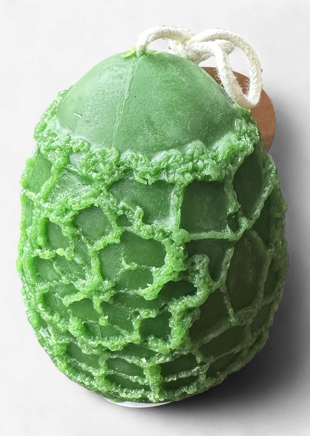 Holton Homestead Lilly Egg Beeswax Candle, Color: Green