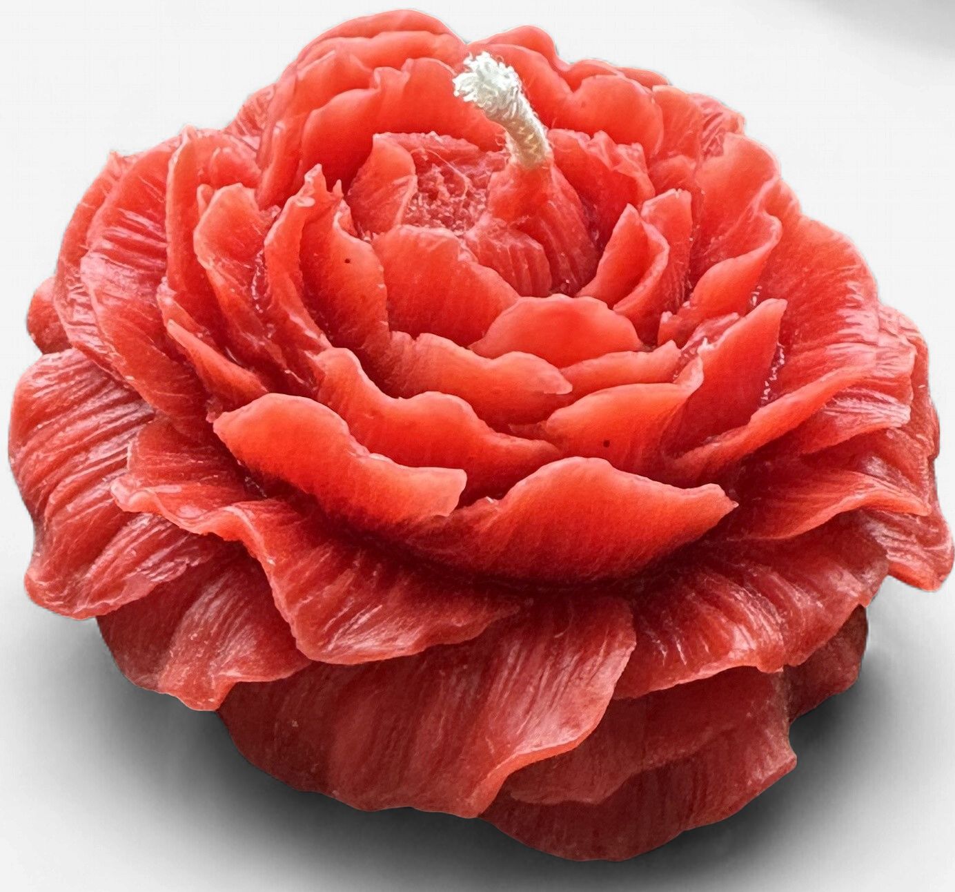 Holton Homestead Peony Beeswax Candle, Color: Red
