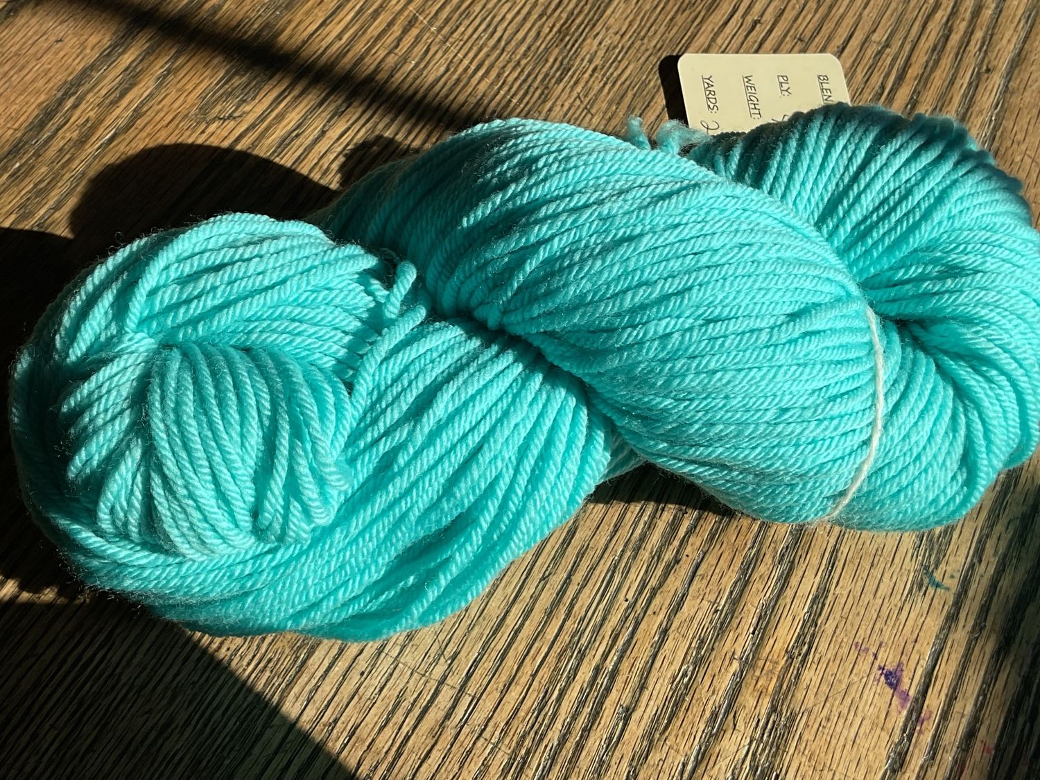 Dakota Dyed SW Worsted Black Light  -200 yds