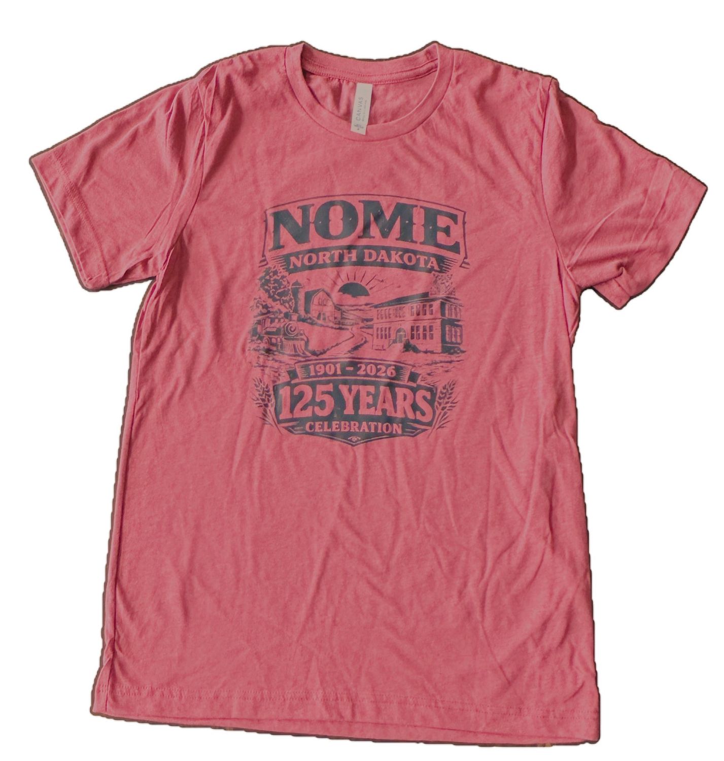 Nome 125th Anniversary T-Shirts Black Logo, Color: Heather Red, Size: Small