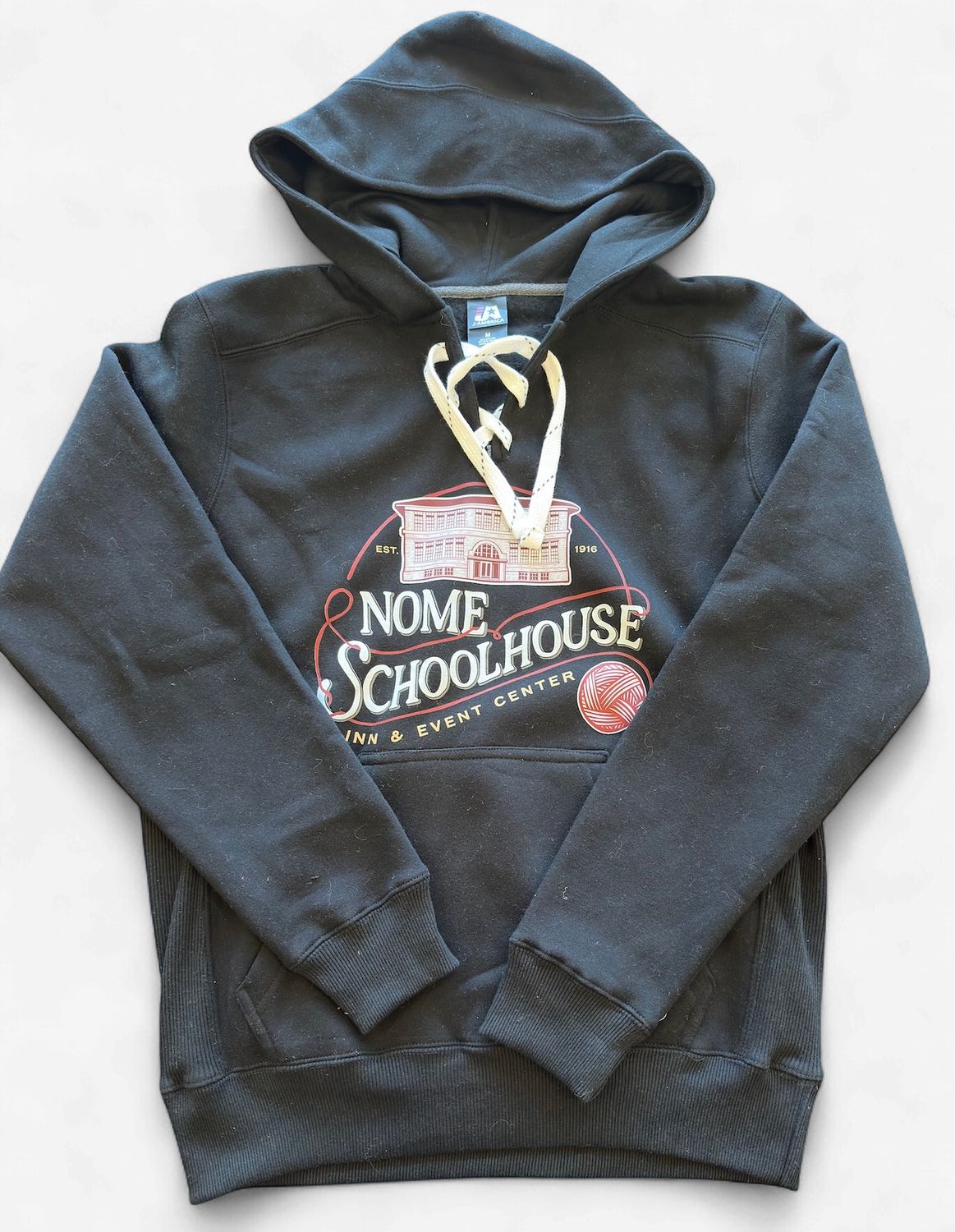 Nome Schoolhouse Hockey Style Hoodie