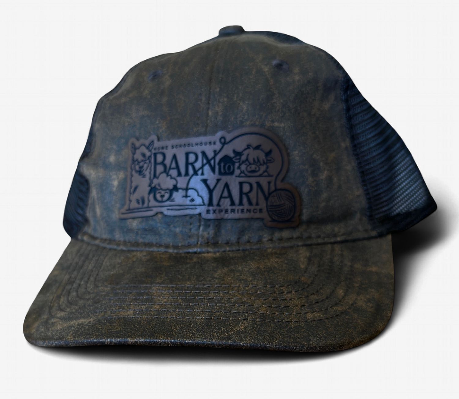 Barn To Yarn Experience Distressed Mesh Back Cap
