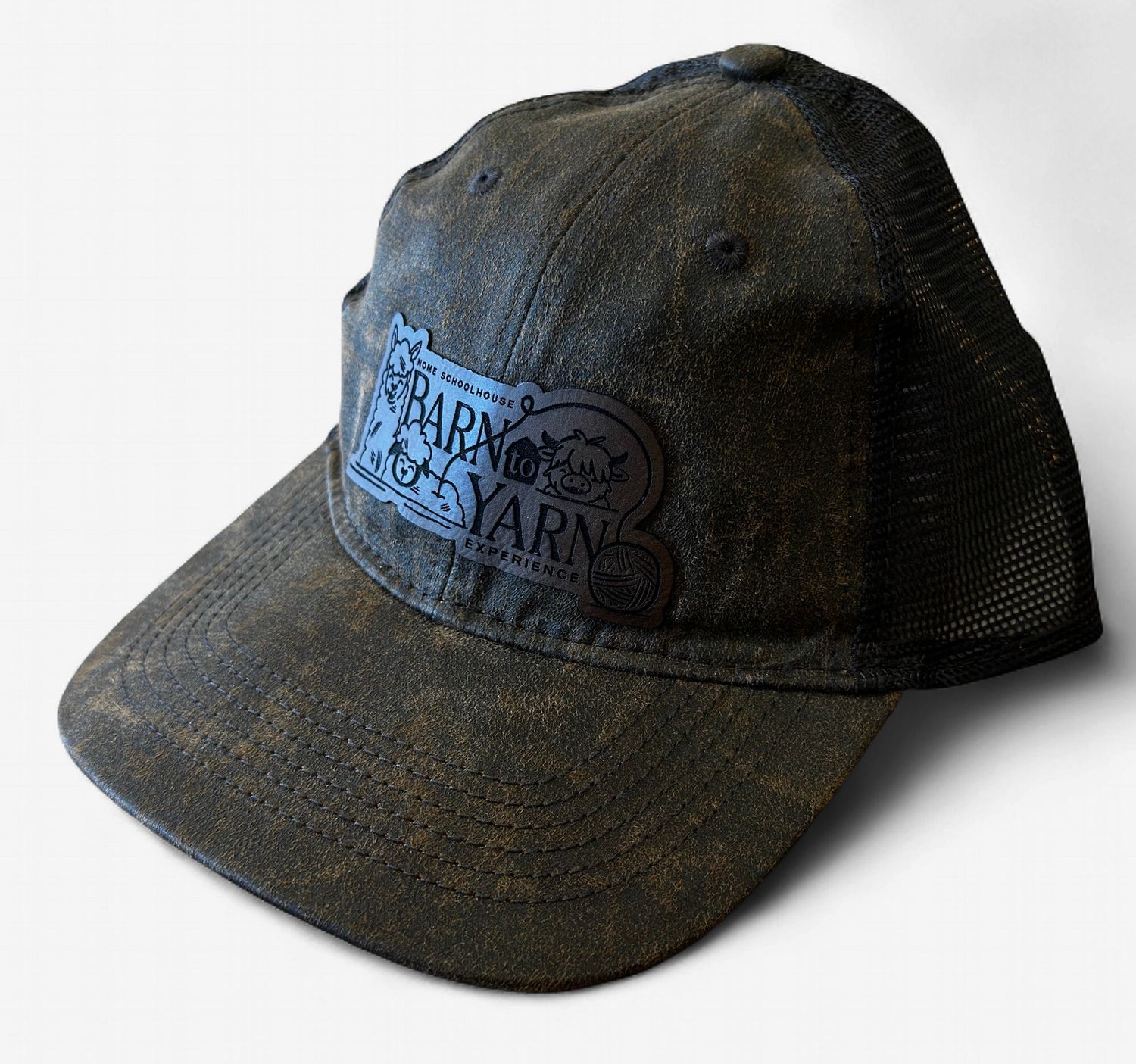 Barn To Yarn Experience Distressed Mesh Back Cap