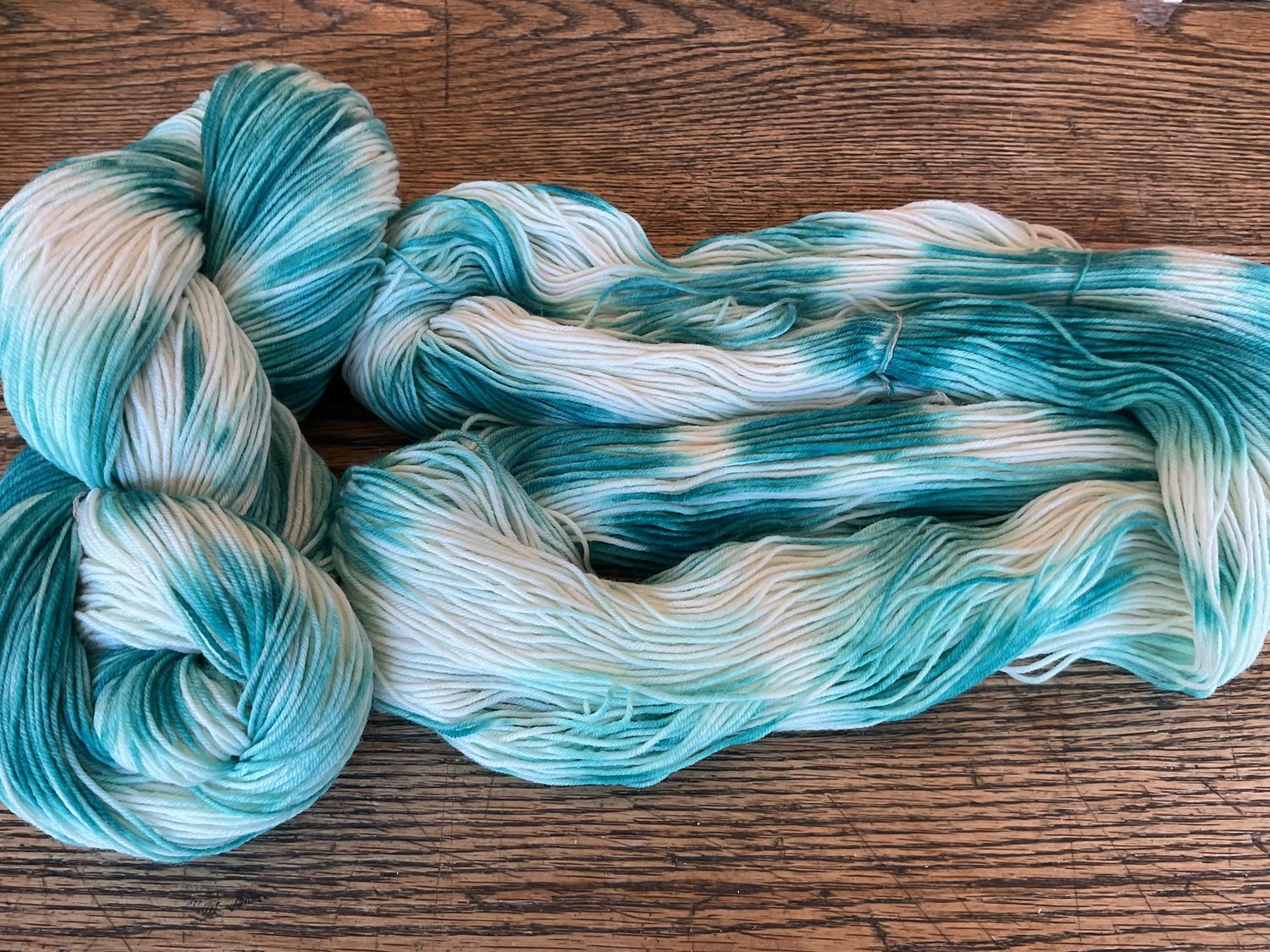Dakota Dyed Superwash Merino Nylon Yak Fingering 465 yds Yarn, Color: Variegated Teal