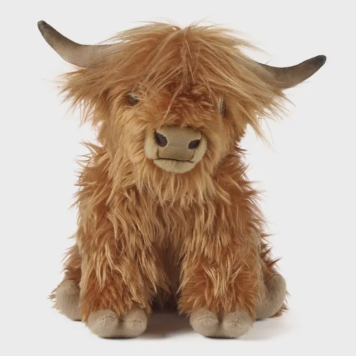 Living Nature Mooing Highland Cow Stuffy