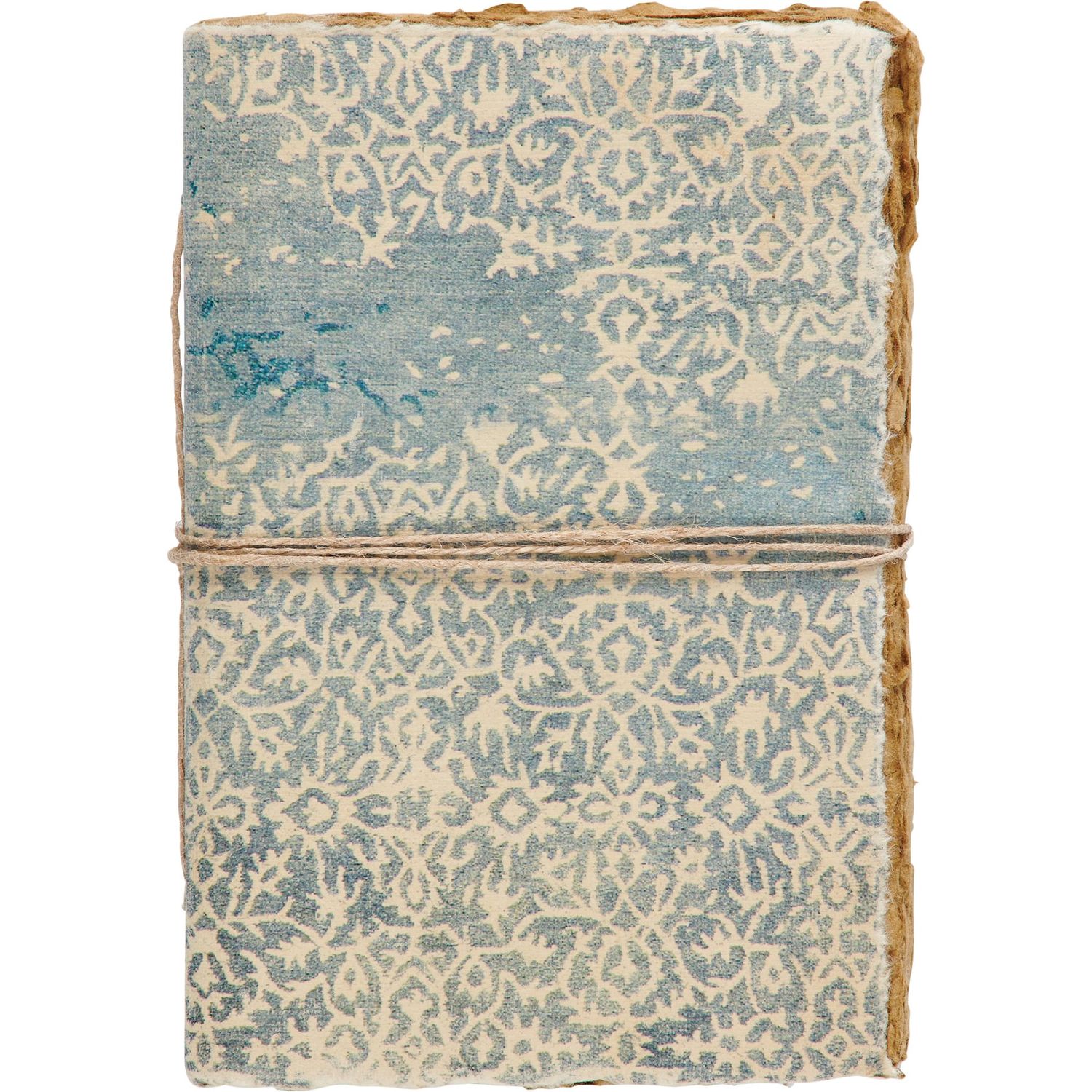 Indigo Paisley Journal with Textured Paper