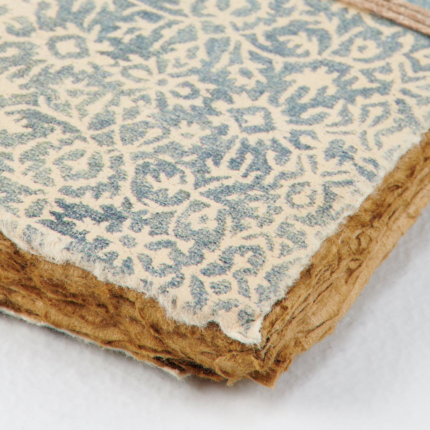 Indigo Paisley Journal with Textured Paper