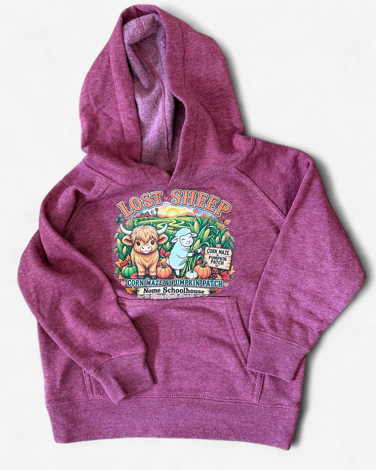 Kids Lost Sheep Corn Maze Hoodie