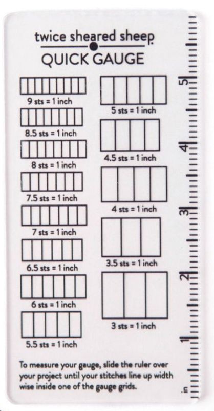 Twice Sheared Sheep Quick Gauge Ruler