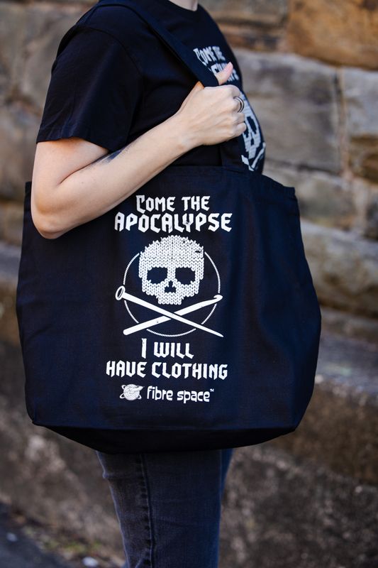 "Come the Apocalypse, I will have clothing" Canvas Tote