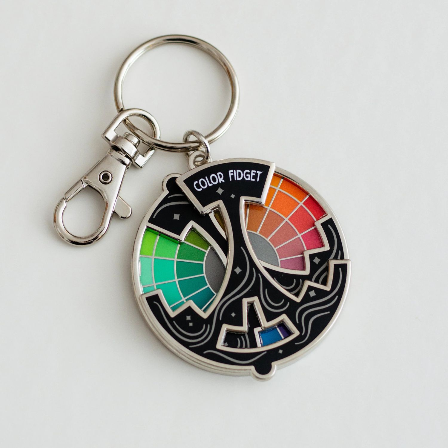 Gray Muse Color Fidget Keychain