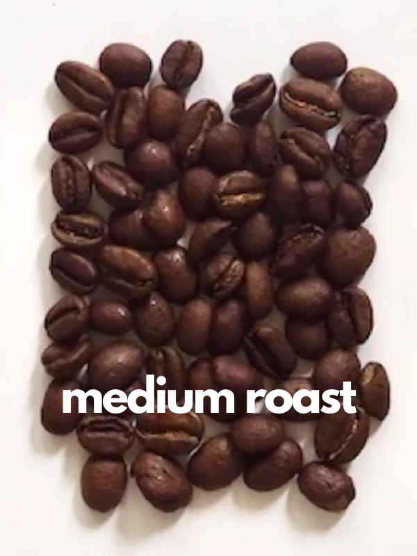 Photo of whole medium-roasted coffee beans