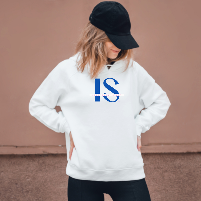Photo of Person wearing a white hooded sweatshirt
