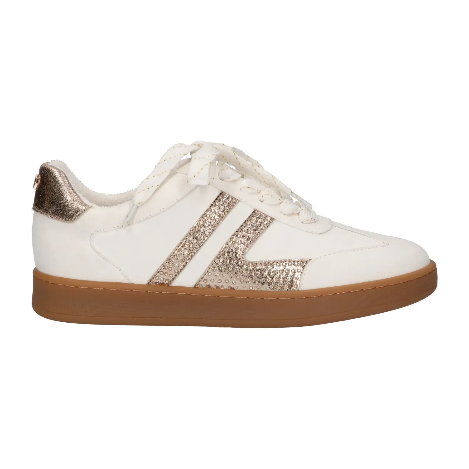 WHITE/GOLD MICRO SNEAKER