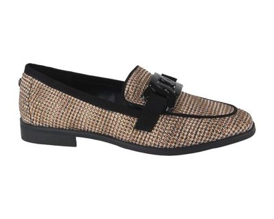 BEIGE CHANEL FABRIK + STONES LOAFER