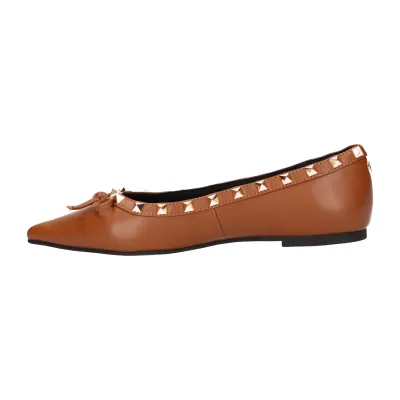TAN PU BALLERINA